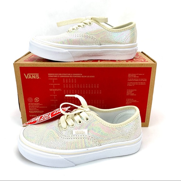 RARE Vans Authentic Metallic Oil Slick True 11.0 K - Picture 2 of 4